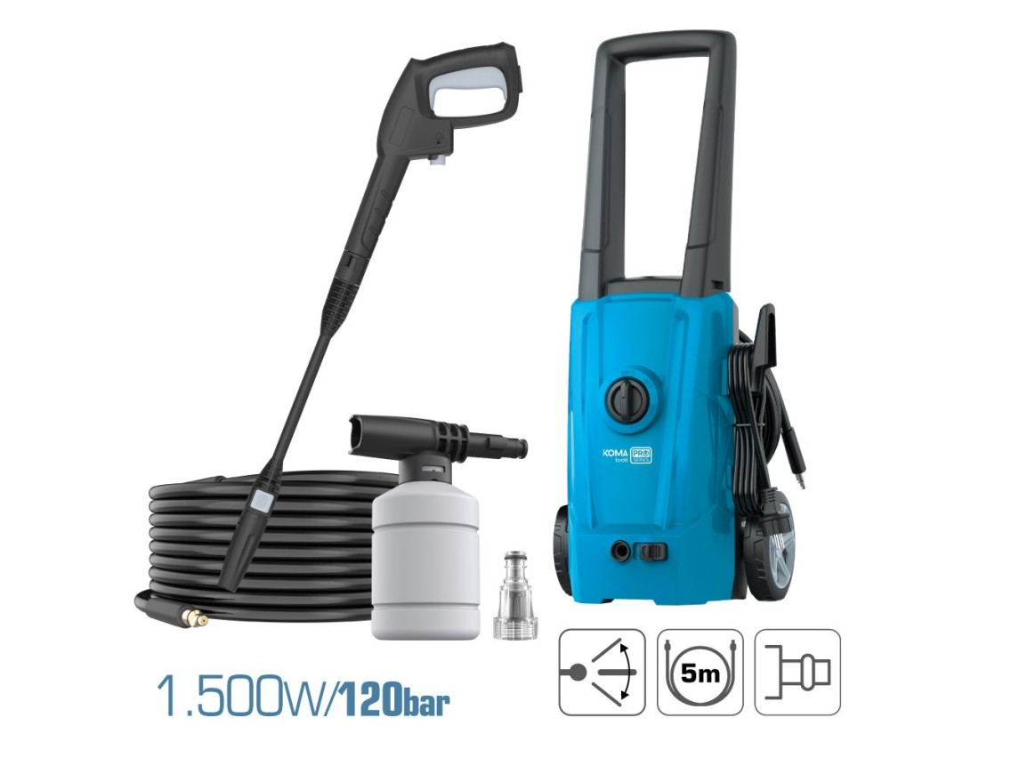 M�quina de lavar a alta press�o 1.500w 120 bar