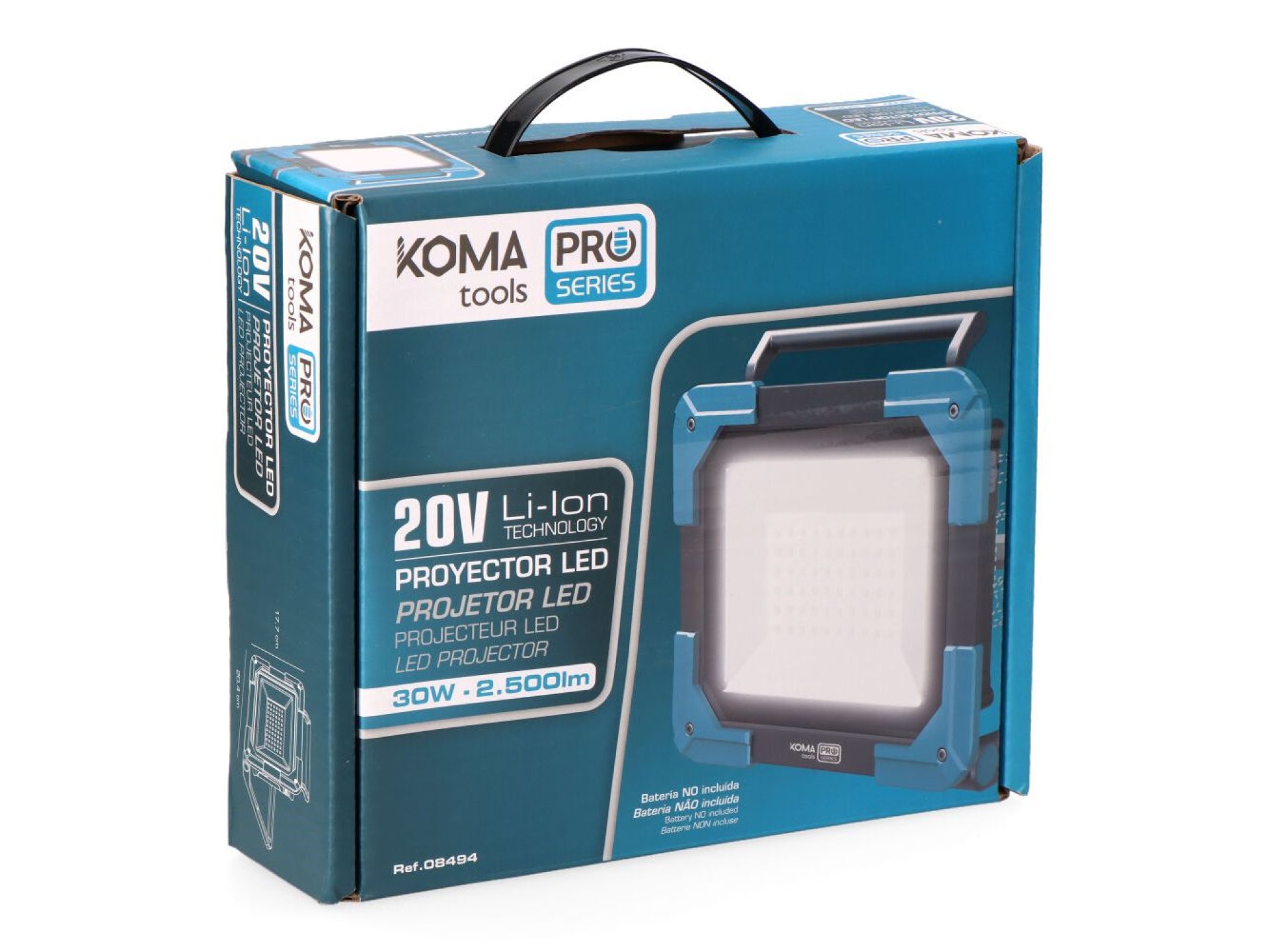 Foco led de trabajo 20 v 2500 lm (sin batería ni cargador)