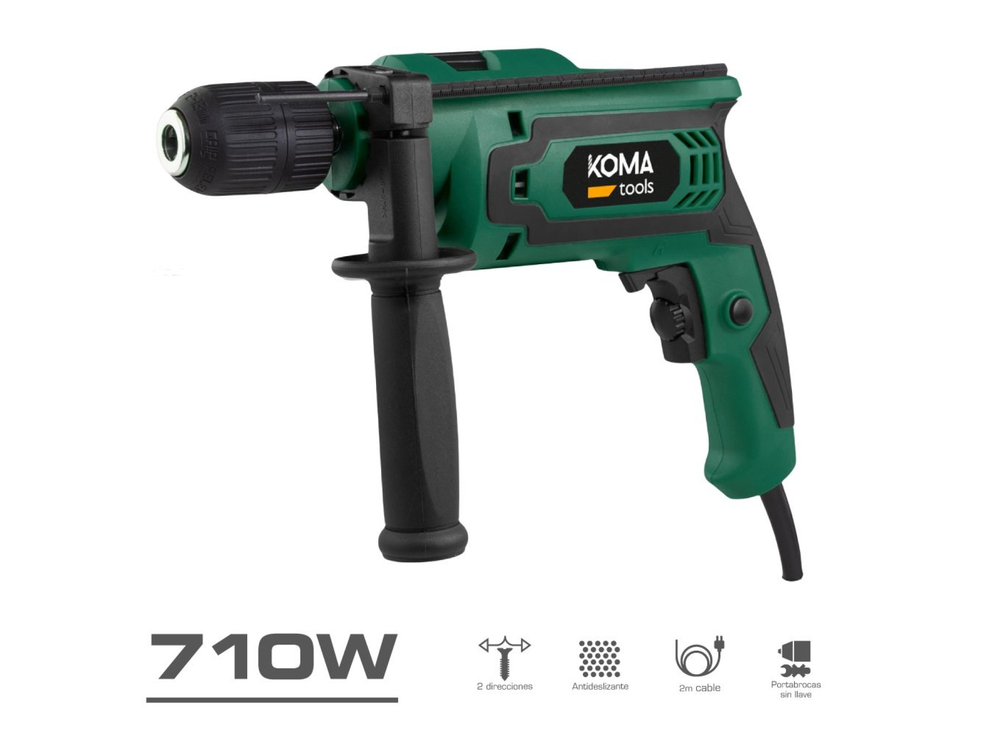 Berbequim de percussão 710 w, 295 x 65 x 210 mm