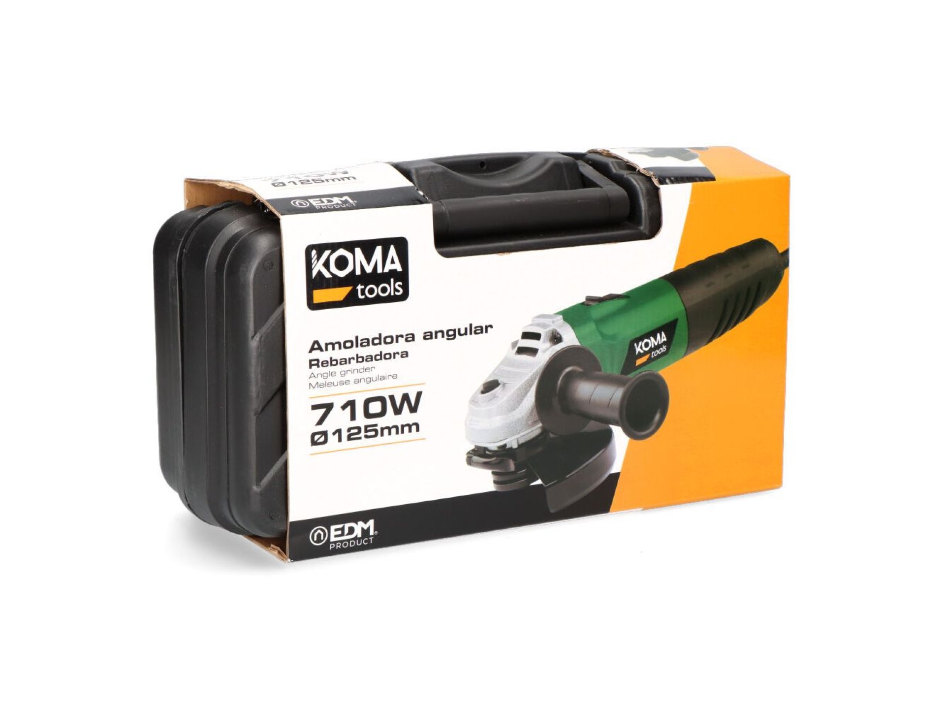 Electric angle grinder with case ø125 mm, 710 w
