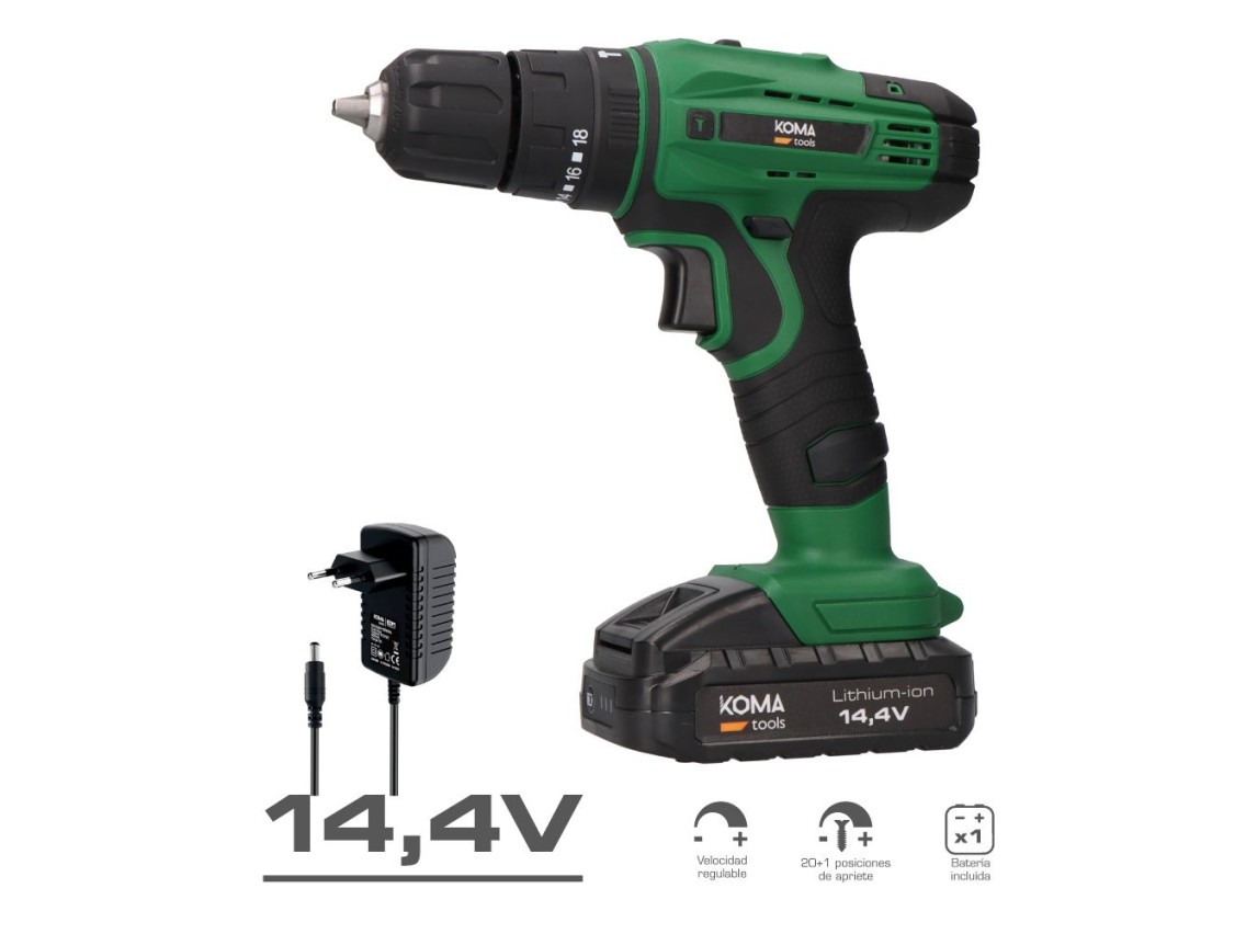 Kit berbequim percutor/aparafusadora 14,4v com bateria, carregador e 28 acess�rios