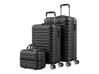 Set de maletas 3 piezas negro upfly 53cm,63c y,31cm 1200497 numada