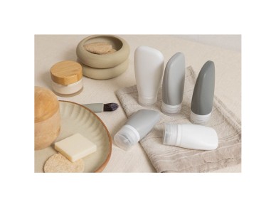 Toiletry bag with bottles 200 x 65 x 135 mm