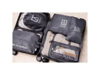 Organizador de malas cinza escuro. 8 pe�as