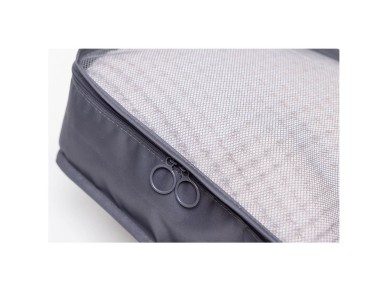 Dark grey suitcase organizer. 8 pieces