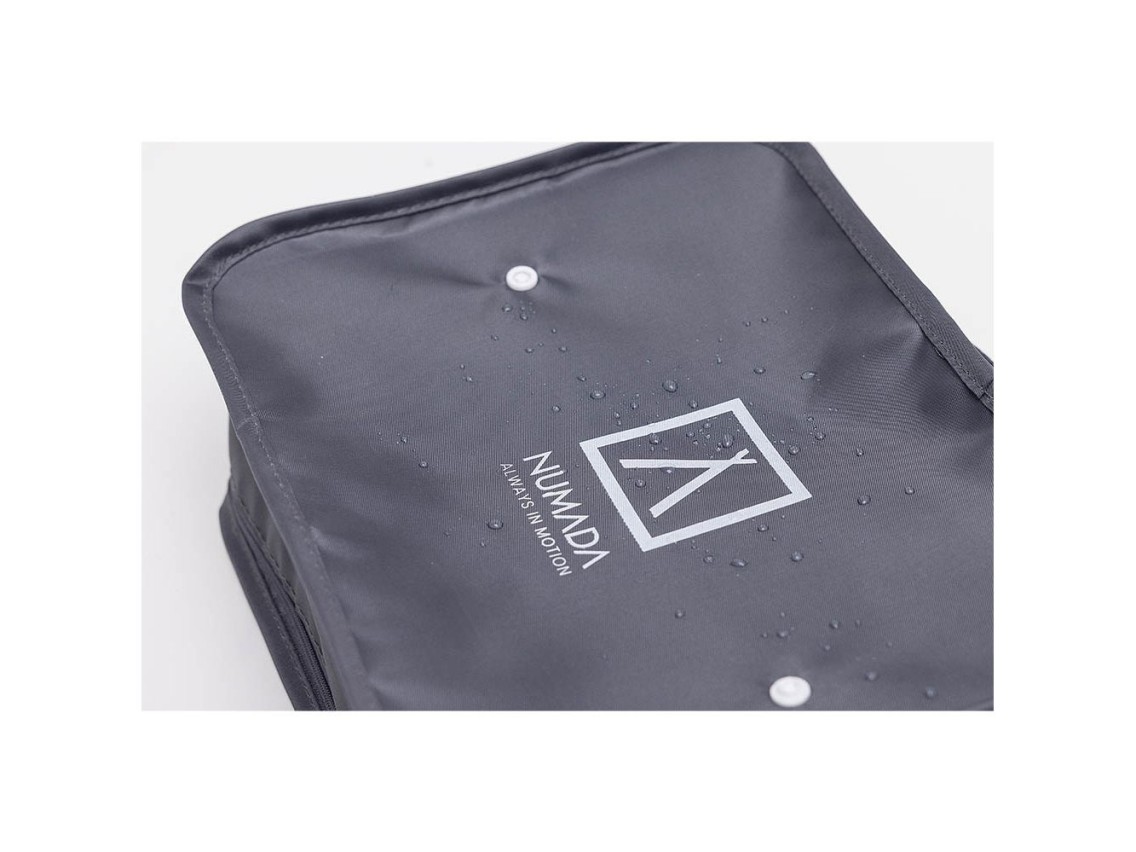 Dark grey suitcase organizer. 8 pieces