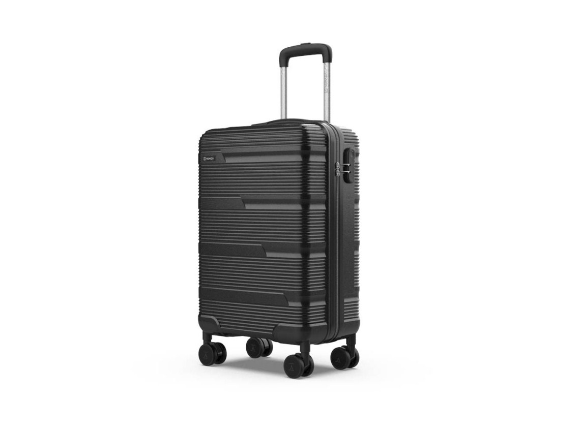 Black plane suitcase,55 x 20 x 40 cm