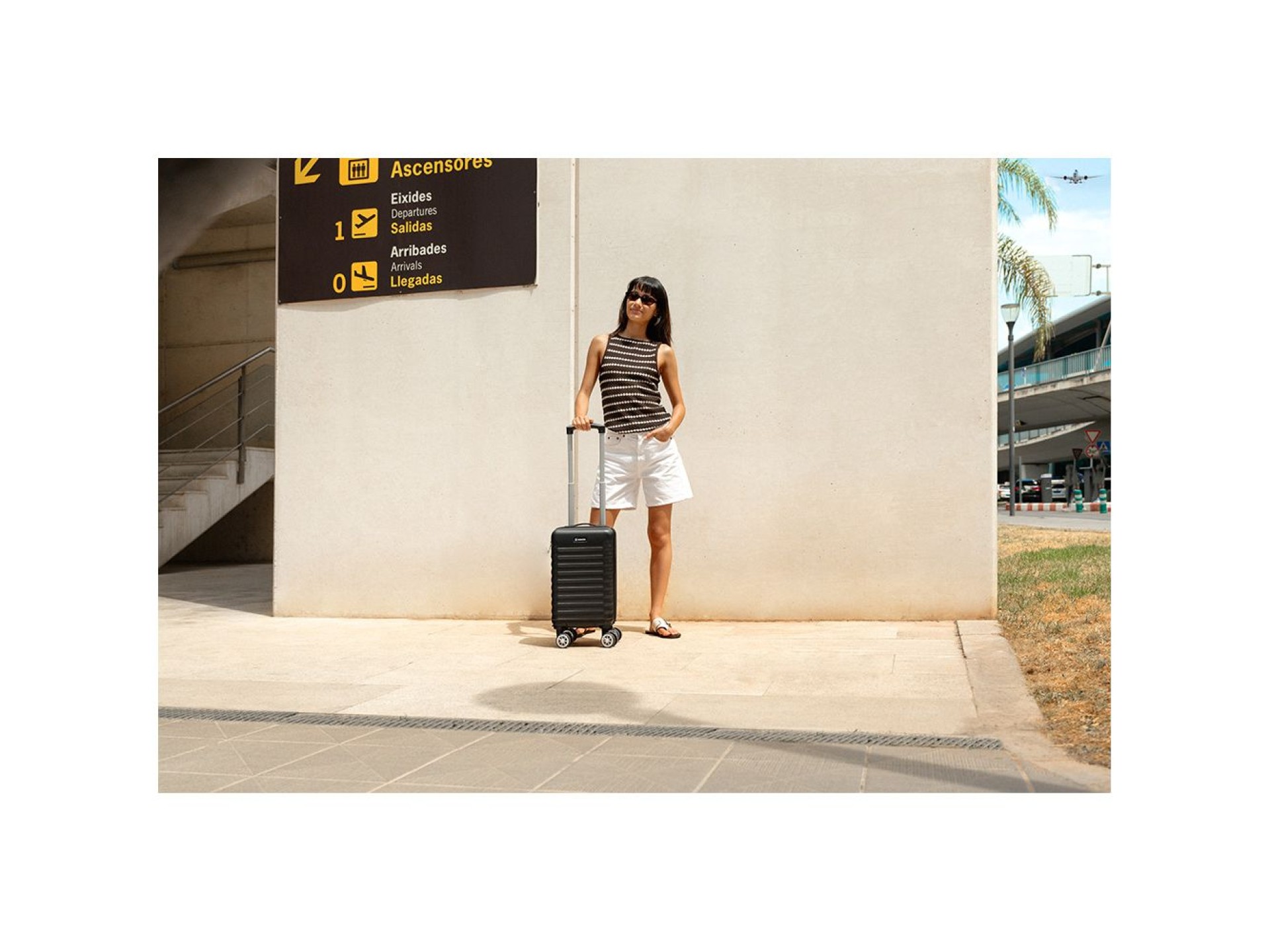 Mala de cabine upfly underseat xxs preto 25 x 20 x 40 cm