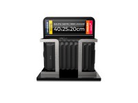 Mala de cabine upfly underseat xxs preto 25 x 20 x 40 cm