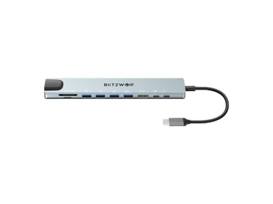 Docking Station Blitzwolf BW-TH5 10in1 USB-C (silver)