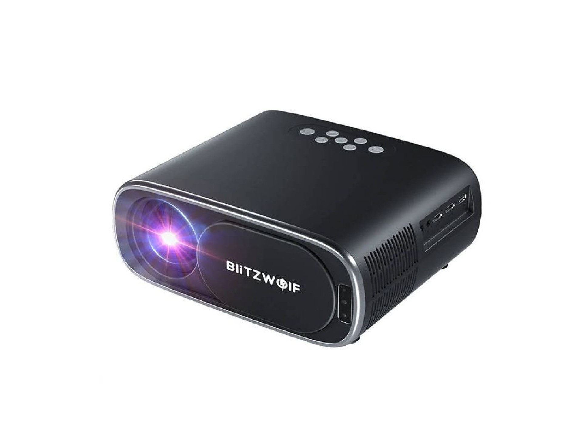 Projetor/refletor LED BlitzWolf BW-V4 1080p, Wi-Fi + Bluetooth (preto)