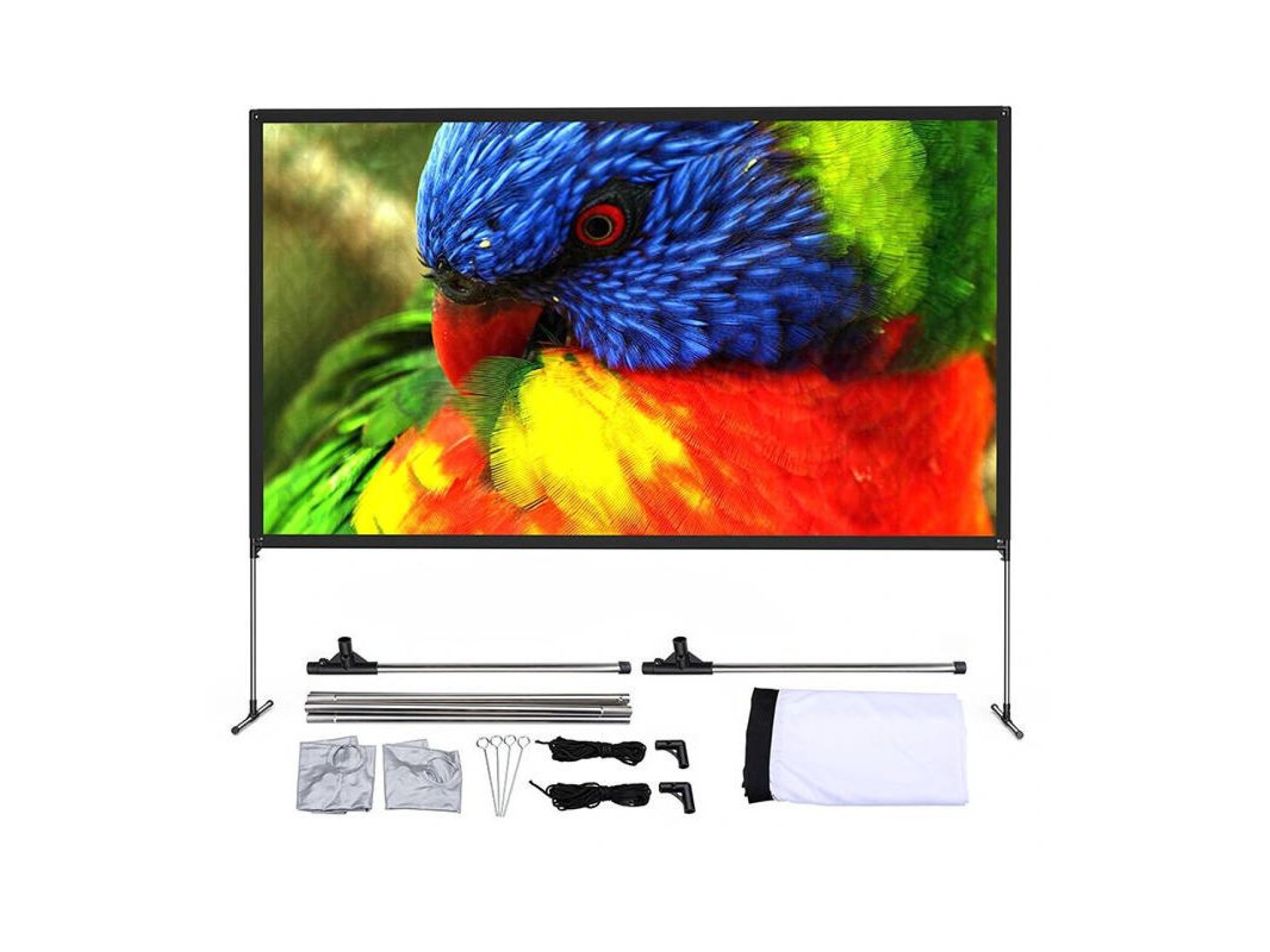 Tela de projeção portátil BlitzWolf BW-VS6 de 80 polegadas