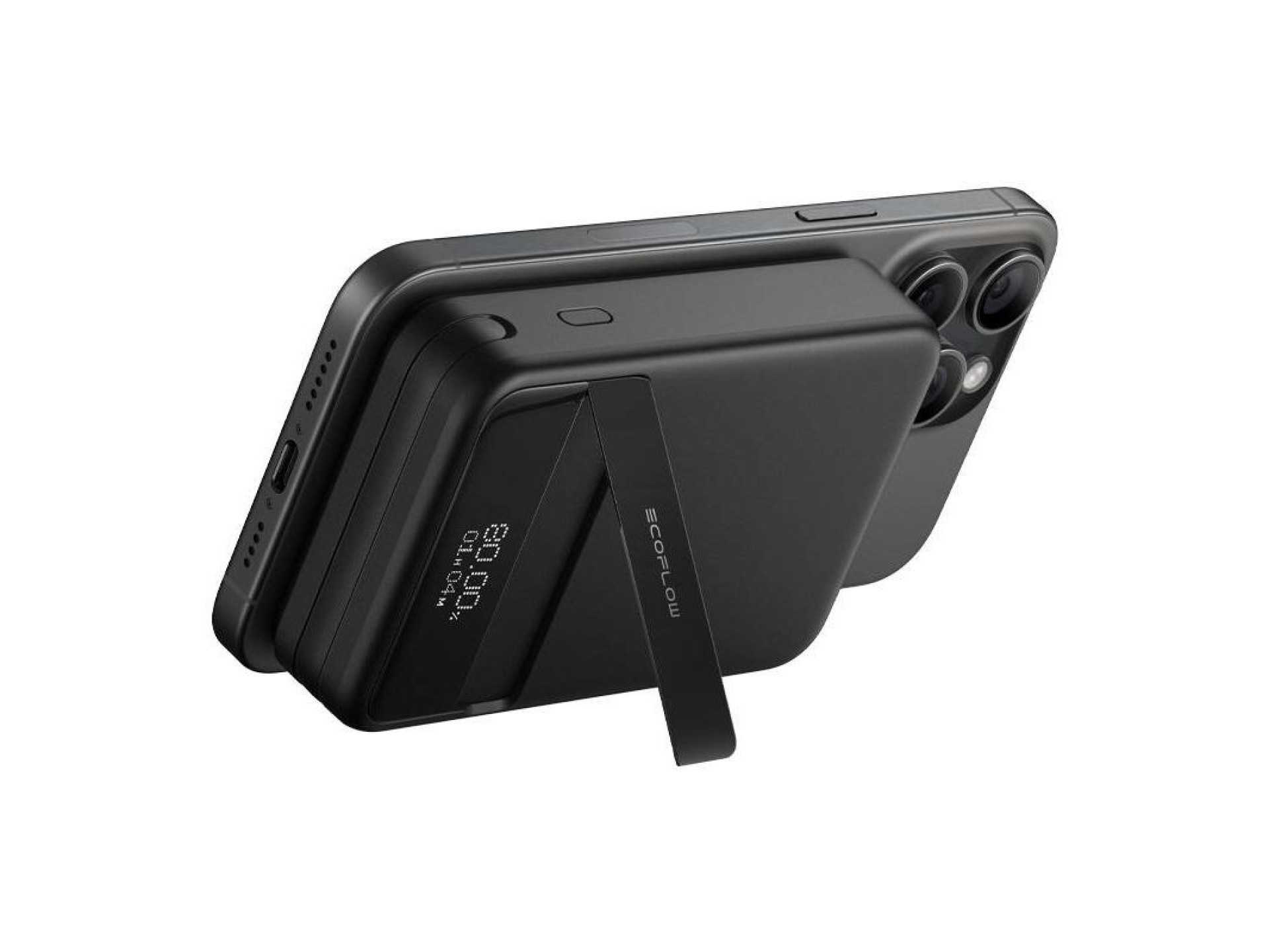 Banco de energía magnético EcoFlow RAPID, 10000 mAh, (negro).
