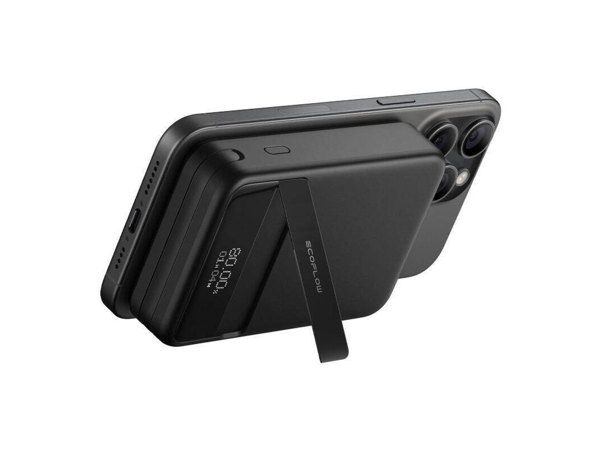 Banco de energía magnético EcoFlow RAPID, 10000 mAh, (negro).