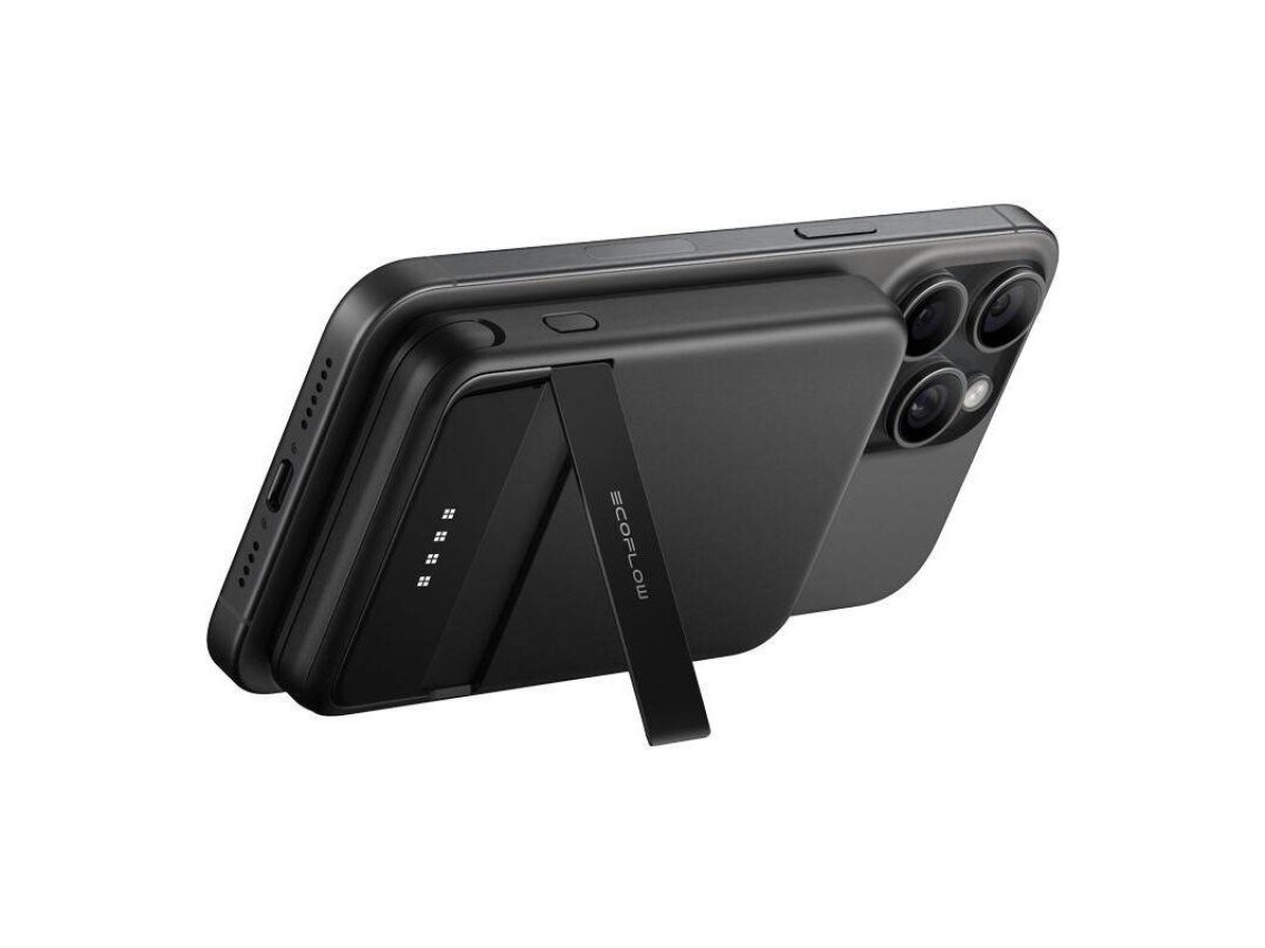Banco de energía magnético EcoFlow RAPID, 5000 mAh, (negro).