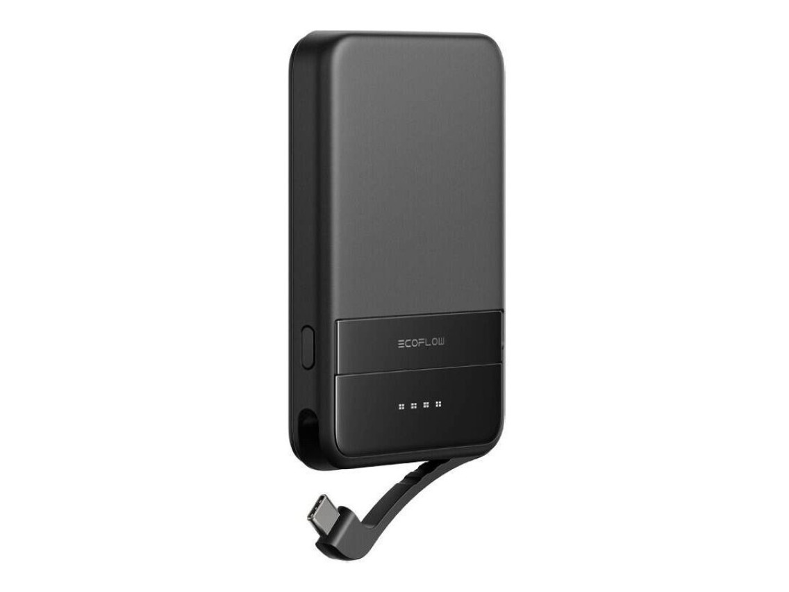Banco de energía magnético EcoFlow RAPID, 5000 mAh, (negro).
