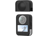 Capa de lente de silicone PULUZ para DJI Osmo 360 (Preta) Capa de lente de silicone PULUZ para DJI Osmo 360 (Preta)