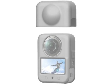 Capa de silicone com lente PULUZ DJI Osmo 360 (cinza)