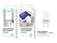 Techancy White PD Wall Charger TA2807, 3.4A PD20W Fast Charging, Smart Power for Mobile Phone Techancy White PD Wall Charger TA2807, 3.4A PD20W Fast Charging, Smart Power for Mobile Phone