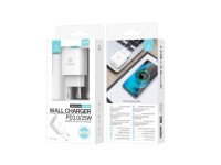 Techancy 25W PD3.0 Charger TA2810, 3.4A Fast Charging, Built-in Smart Chip, White Techancy 25W PD3.0 Charger TA2810, 3.4A Fast Charging, Built-in Smart Chip, White
