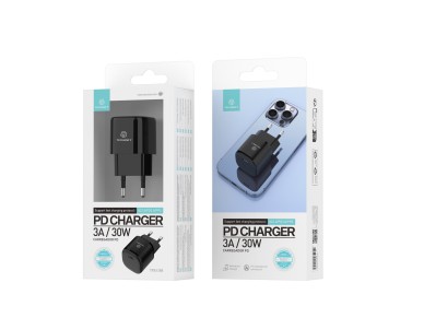Techancy Pd Charger 30w Usb C Black TA2811, Adapt Pd Fast Charging Cable, Compatible with Android/Ap Techancy Pd Charger 30w Usb C Black TA2811, Adapt Pd Fast Charging Cable, Compatible with Android/Ap