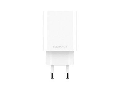 Techancy Charger Qc3.0 18w White TA2779, Compatible with Samsung, Xiaomi, Huawei Etc, Fast Charging Techancy Charger Qc3.0 18w White TA2779, Compatible with Samsung, Xiaomi, Huawei Etc, Fast Charging