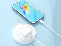 Techancy Carregador Pd De 25w Usb C Branco TA2812, Cabo De Carregamento Rápido Usb C Para Ip8/X/11-1 Techancy Carregador Pd De 25w Usb C Branco TA2812, Cabo De Carregamento Rápido Usb C Para Ip8/X/11-1