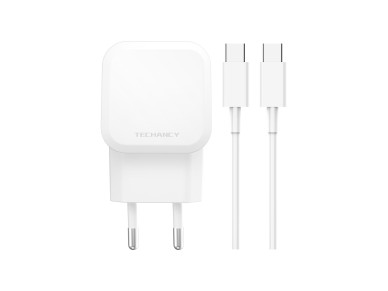 Techancy 25w Usb C Pd Charger White TA2812, Usb C To Usb C 3a Fast Charging Cable Kit. Techancy 25w Usb C Pd Charger White TA2812, Usb C To Usb C 3a Fast Charging Cable Kit.