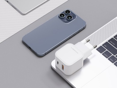 Cargador rápido Techancy Techancy 43w blanco TA2813, diseño Pd+Usb, compatible con disposi Cargador rápido Techancy Techancy 43w blanco TA2813, diseño Pd+Usb, compatible con disposi