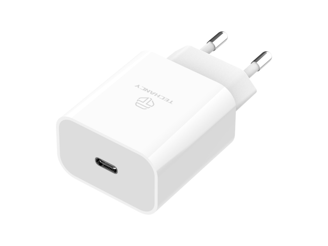 Techancy Carregador De Sa�da Usb-C 33w  TA2814, Carregamento R�pido PD3.0, Compat�vel Com V�rios Sma