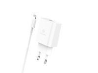 Techancy 33w White Charger TA2814, With 1m Type-C to Lightning Cable / 30w PD Fast Charging Techancy 33w White Charger TA2814, With 1m Type-C to Lightning Cable / 30w PD Fast Charging