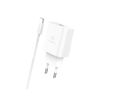 Cargador Techancy TA2814 de 33 W con cable USB-C a tipo C de 1 m/carga rápida PD de 60 W, color Cargador Techancy TA2814 de 33 W con cable USB-C a tipo C de 1 m/carga rápida PD de 60 W, color