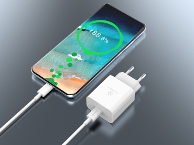 Cargador Techancy TA2814 de 33 W con cable USB-C a tipo C de 1 m/carga rápida PD de 60 W, color