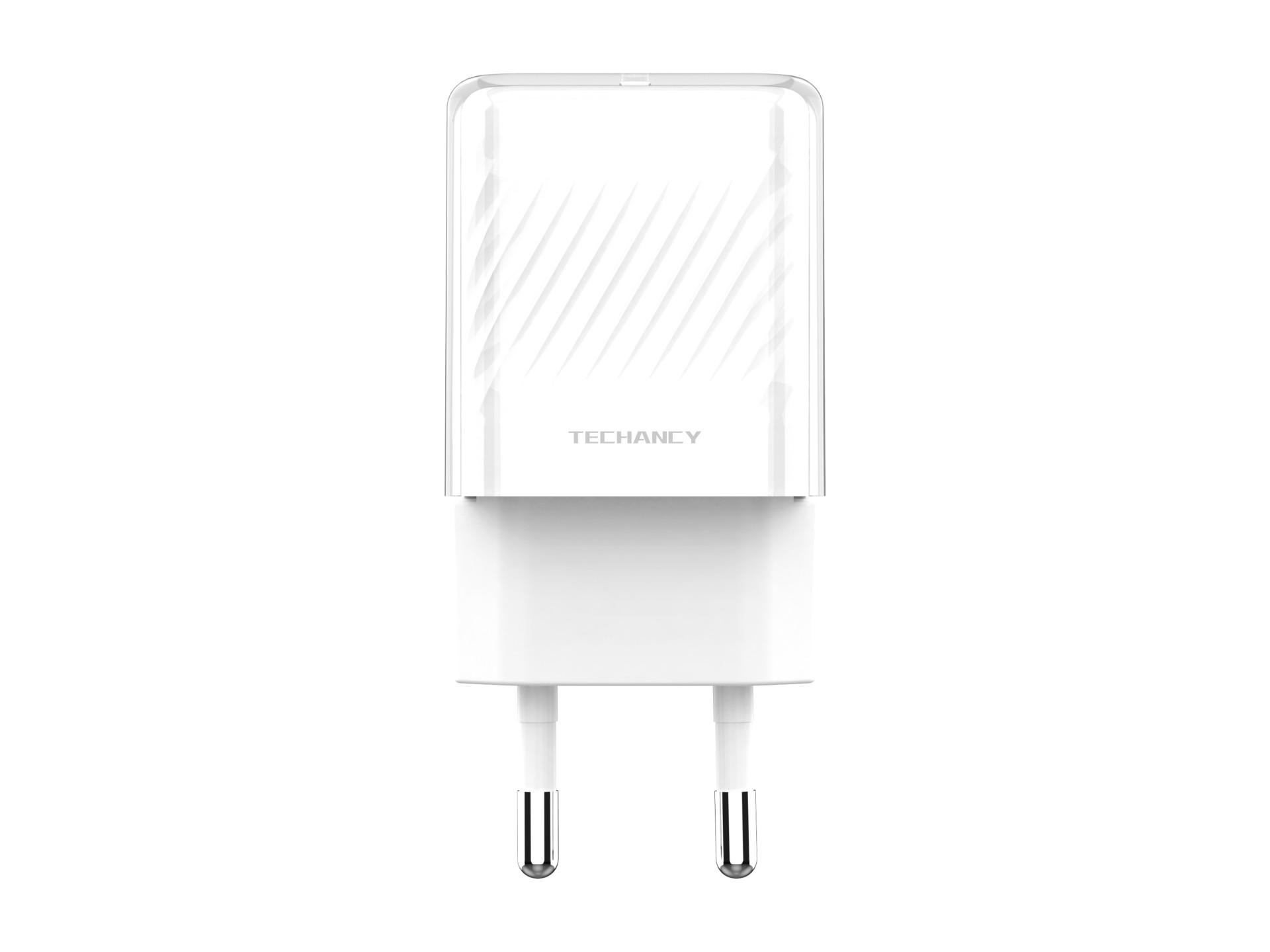 Techancy 20W White TA2815 Mobile Phone Charger, USB-C PD Fast Charging, Built-in GaN Smart Chip