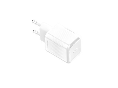 Techancy 20W White TA2815 Mobile Phone Charger, USB-C PD Fast Charging, Built-in GaN Smart Chip Techancy 20W White TA2815 Mobile Phone Charger, USB-C PD Fast Charging, Built-in GaN Smart Chip