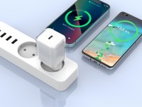 Techancy 20W White TA2815 Mobile Phone Charger, USB-C PD Fast Charging, Built-in GaN Smart Chip Techancy 20W White TA2815 Mobile Phone Charger, USB-C PD Fast Charging, Built-in GaN Smart Chip