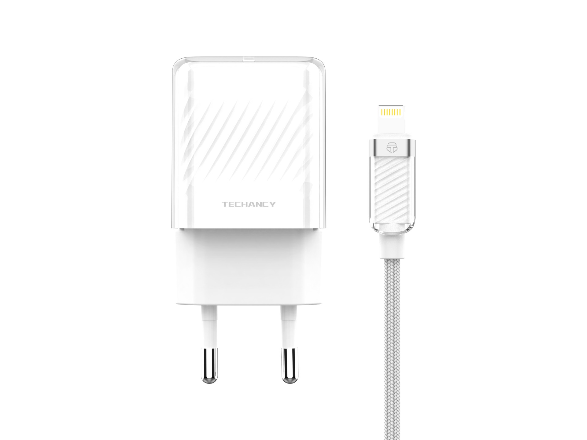 Techancy Carregador De Telemóvel De 20 W Branco TA2816, Carregamento Rápido Usb-C Pd Gan, Conjunto D