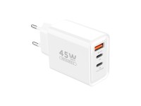 Techancy TA2821 USB-A+USB-C+USB-C Charger, 45W PD, Multiple Output, Portable Design, Compatible with