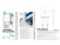 Cargador Techancy TA2822 USB-A+USB-C+USB-C, 45 W PD, con cable USB-C a Lightning de 1 m, compatible Cargador Techancy TA2822 USB-A+USB-C+USB-C, 45 W PD, con cable USB-C a Lightning de 1 m, compatible