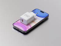 Techancy Carregador TA2825 PD3.0 20W com Duas Portas USB-C e USB-A Compativel com Diversos Telemovei Techancy Carregador TA2825 PD3.0 20W com Duas Portas USB-C e USB-A Compativel com Diversos Telemovei