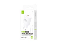 Techancy TA2826 PD3.0 20W Charger with Dual USB-C Ports and Lightning Cable Compatible with iPhone 8
