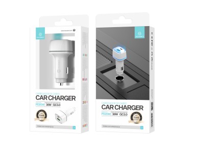 Cargador de coche Techancy TC6416 de 38 W, carga rápida PD3.0 + QC3.0, compatible con camiones 