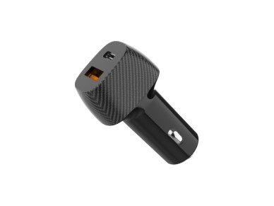 Cargador de coche Techancy TC6432 de 48 W, doble puerto PD3.0, carga rápida USB-A+USB-C, negro Cargador de coche Techancy TC6432 de 48 W, doble puerto PD3.0, carga rápida USB-A+USB-C, negro