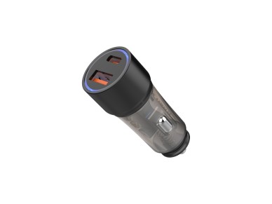 Techancy Carregador Para Autom�vel 51w  TC6432, Duas Portas Usb-A+Usb-C, Carrega V�rios Dispositivos