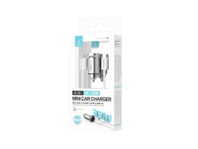 Cargador mini Techancy TC6426, 33 W, USB-A+USB-C, con cable USB-C a USB-C de 1 m, aleación de a Cargador mini Techancy TC6426, 33 W, USB-A+USB-C, con cable USB-C a USB-C de 1 m, aleación de a