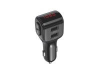 Reproductor MP3 Techancy TE0860 para coche, color negro, carga rápida de 3,1 A, conexión F