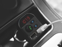 Techancy Leitor Mp3 Para Automóvel Preto TE0863, Carregamento Rápido De 3,1 A, Ligação Fm+Bluetooth, Techancy Leitor Mp3 Para Automóvel Preto TE0863, Carregamento Rápido De 3,1 A, Ligação Fm+Bluetooth,