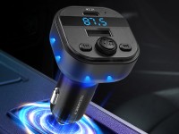 Techancy Leitor MP3 para Carro TE0873, Dupla Porta USB 3.1A, FM, U Disk, TF Card, Compativel 12V-24V Techancy Leitor MP3 para Carro TE0873, Dupla Porta USB 3.1A, FM, U Disk, TF Card, Compativel 12V-24V