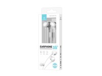 Techancy Auricular Com Fios De 3,5 Mm Branco TD8040, Auricular Com Função De Microfone, Compatível C Techancy Auricular Com Fios De 3,5 Mm Branco TD8040, Auricular Com Função De Microfone, Compatível C