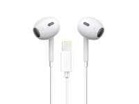 Techancy Auricular Est�reo Lightning Branco  TD8047, Com Microfone, Controlo Do Volume De Chamadas, 